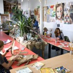 Warminster School: students in Art class